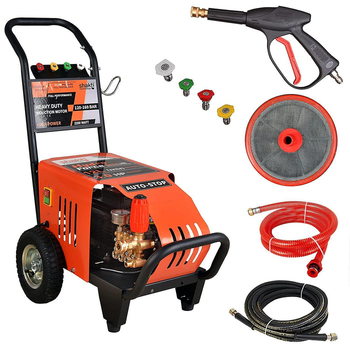 Hydro Force 3HP 120-160 Bar Commercial High Pressure Car Washer Machine with Copper Winding