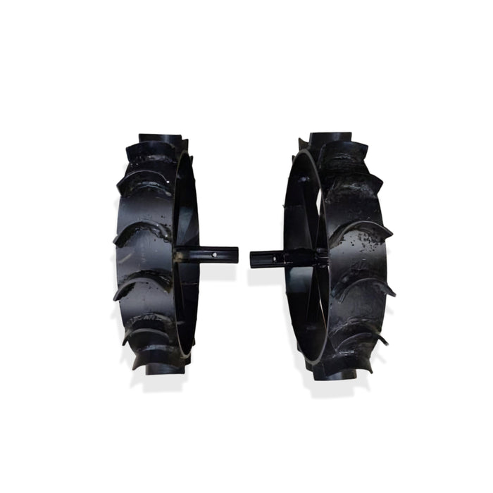 Heavy duty 12 inch and 16 inch iron wheels attachments for power weeders from 6 hp to 12 hp diesel