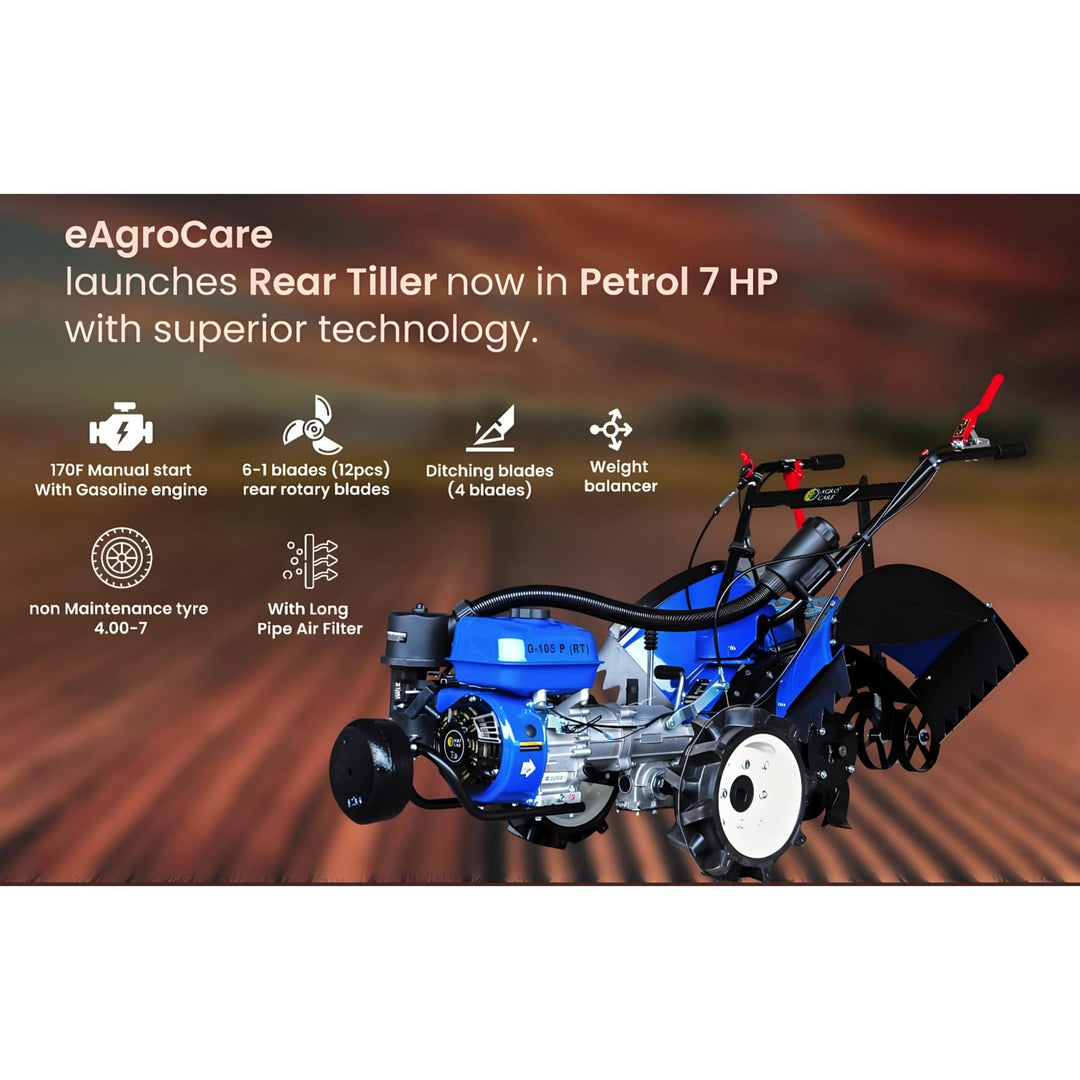 7 HP Back Rotary Power Weeder