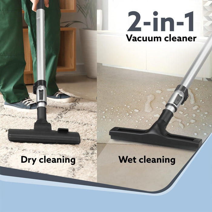 Wet & Dry Vacuum Cleaner, 1600 Watts, 21.5 Кра Suction Power, 25 litres Tank Capacity, Home Use, Blower Function, Washable 3L Dust Bag, Stainless Steel Body