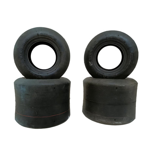 BKT Go Kart Slick Tires set | Includes 2 Front and 2 Rear