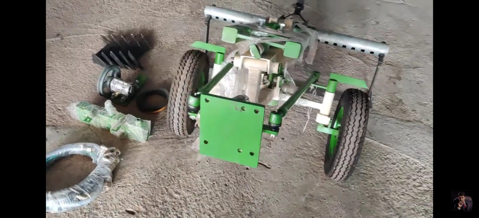 Seating Cultivator and leveler Attachment for power weeder and tiller